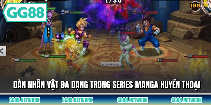 Dàn nhân vật đa dạng trong series manga huyền thoại
