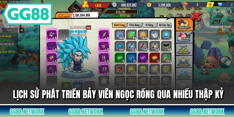 Lịch sử phát triển bảy viên ngọc rồng qua nhiều thập kỷ