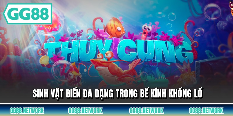 Sinh vật biển đa dạng trong bể kính khổng lồ